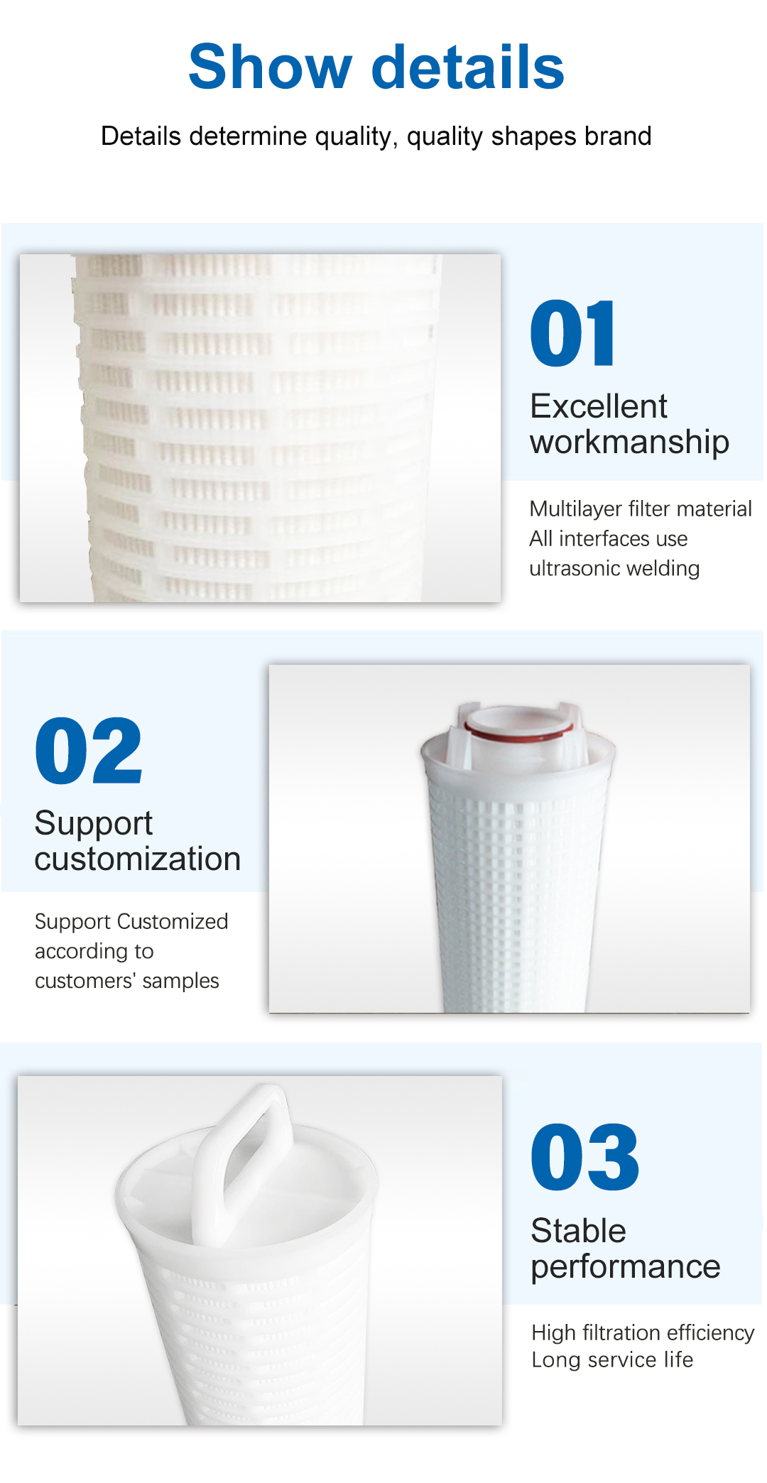 3M high flow water filter element