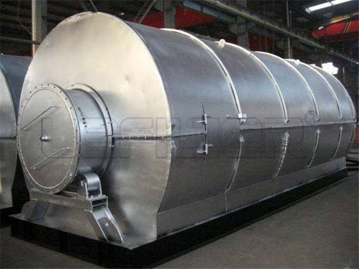 Waste tire continuous refinery equipment