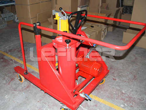 hydraulic oil filter trolley