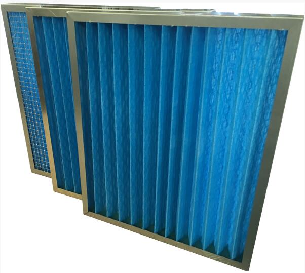 Metal Framed Pleated Panel Air Filter