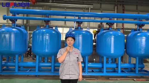 Shallow sand water filter